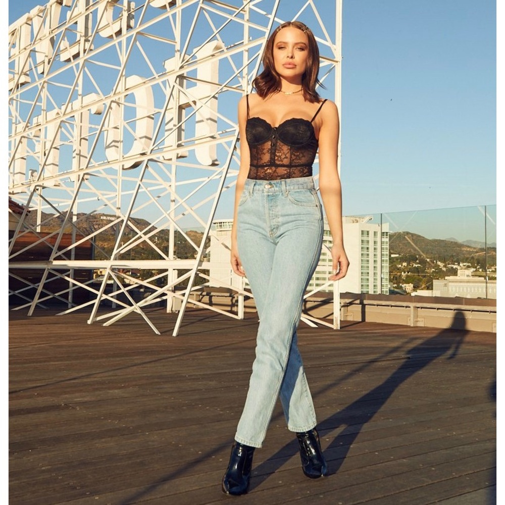 REVICE Denim boyfriend straight leg jeans